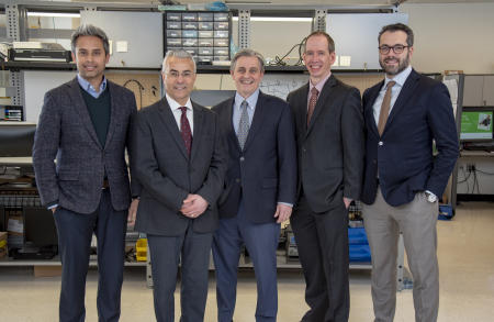 NJ Corporate Executive group portrait in lab