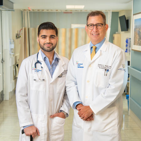 Two doctors portrait